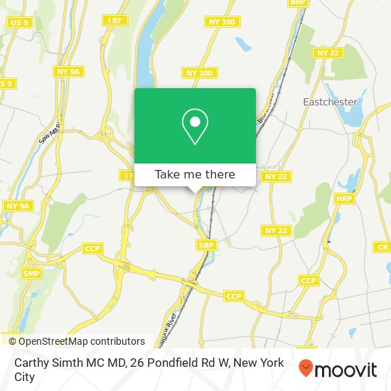 Mapa de Carthy Simth MC MD, 26 Pondfield Rd W