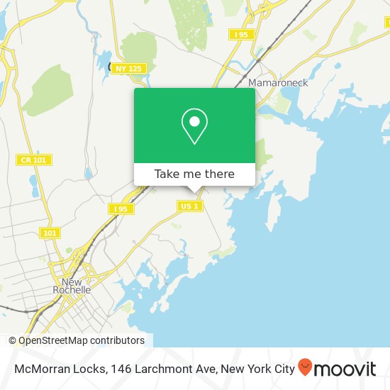 Mapa de McMorran Locks, 146 Larchmont Ave