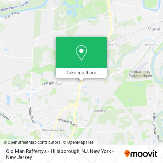 Old Man Rafferty's - Hillsborough, NJ map