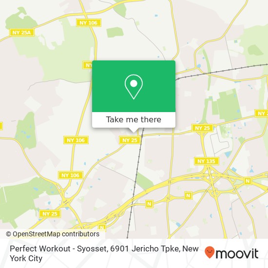 Perfect Workout - Syosset, 6901 Jericho Tpke map