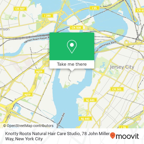 Mapa de Knotty Roots Natural Hair Care Studio, 78 John Miller Way