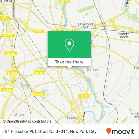 81 Fleischer Pl, Clifton, NJ 07011 map