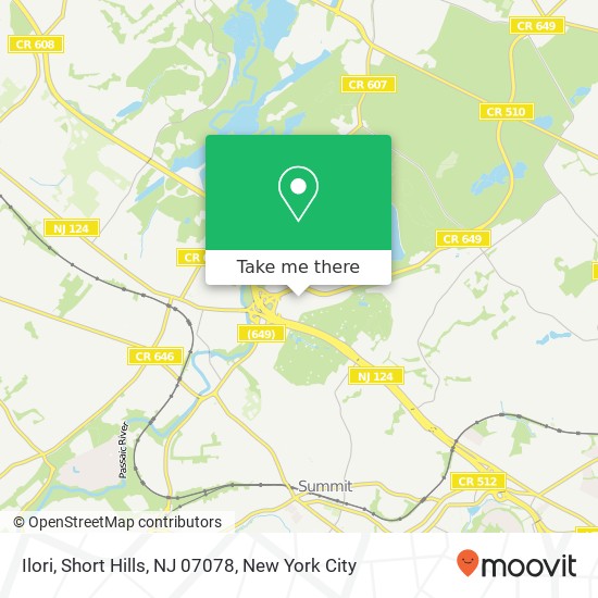 Mapa de Ilori, Short Hills, NJ 07078