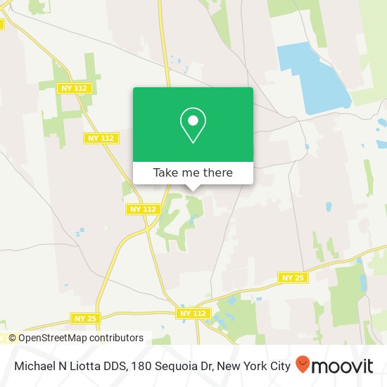 Mapa de Michael N Liotta DDS, 180 Sequoia Dr