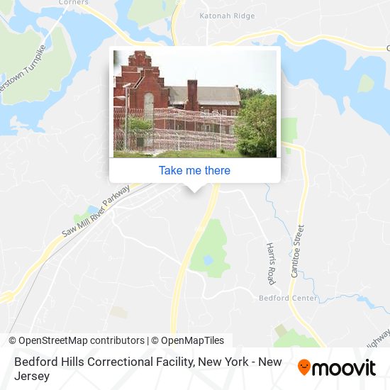 Bedford Hills Correctional Facility map