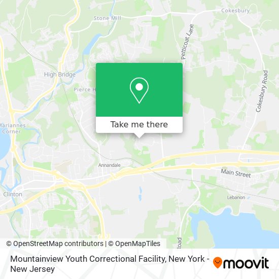 Mountainview Youth Correctional Facility map