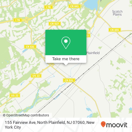 155 Fairview Ave, North Plainfield, NJ 07060 map