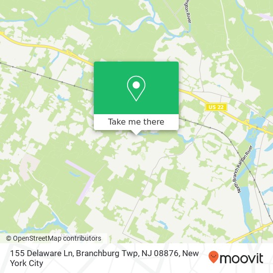 155 Delaware Ln, Branchburg Twp, NJ 08876 map