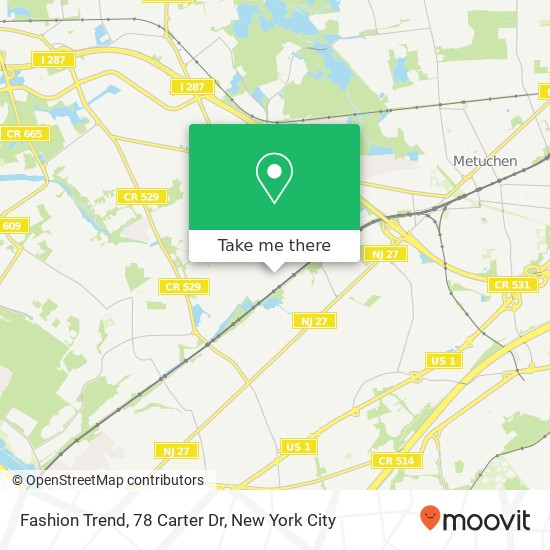 Fashion Trend, 78 Carter Dr map