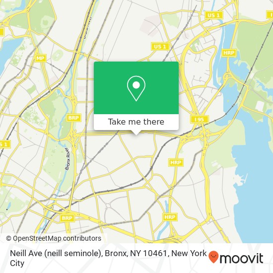 Mapa de Neill Ave (neill seminole), Bronx, NY 10461