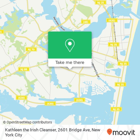 Mapa de Kathleen the Irish Cleanser, 2601 Bridge Ave