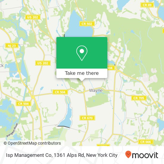 Isp Management Co, 1361 Alps Rd map
