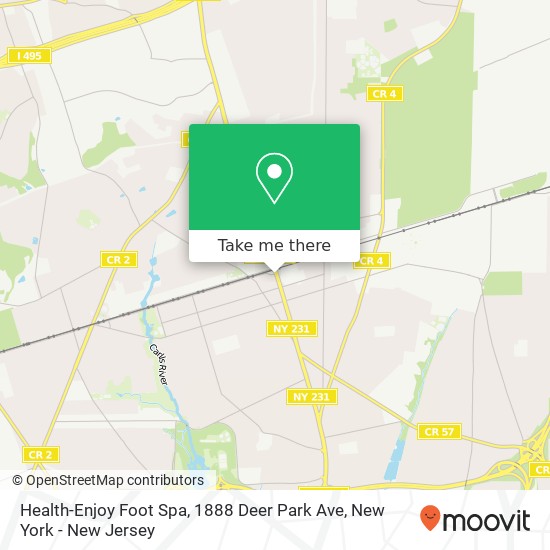 Mapa de Health-Enjoy Foot Spa, 1888 Deer Park Ave