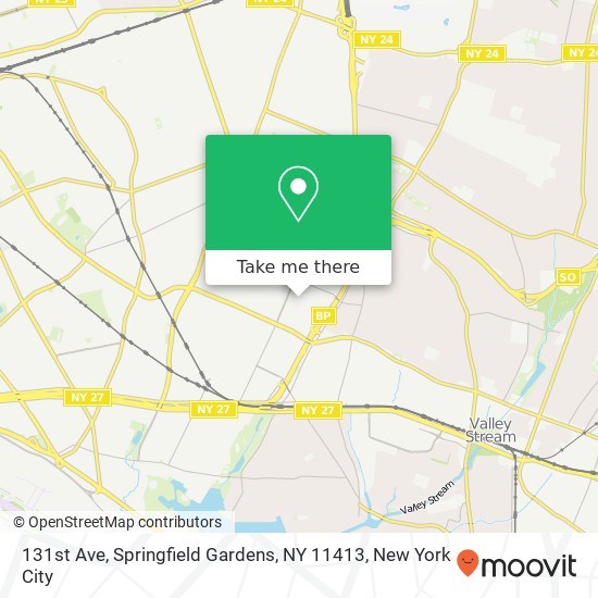 131st Ave, Springfield Gardens, NY 11413 map