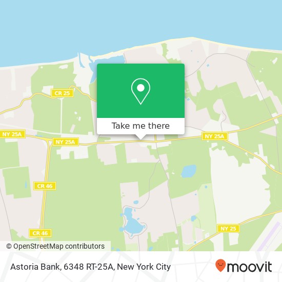 Mapa de Astoria Bank, 6348 RT-25A