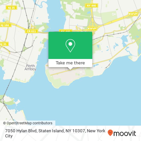 Mapa de 7050 Hylan Blvd, Staten Island, NY 10307
