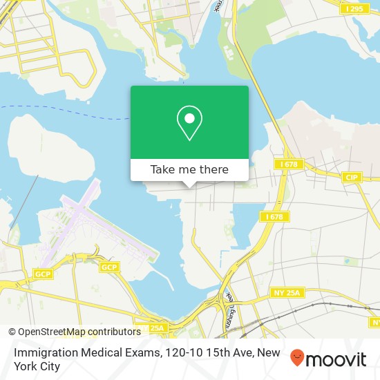 Mapa de Immigration Medical Exams, 120-10 15th Ave