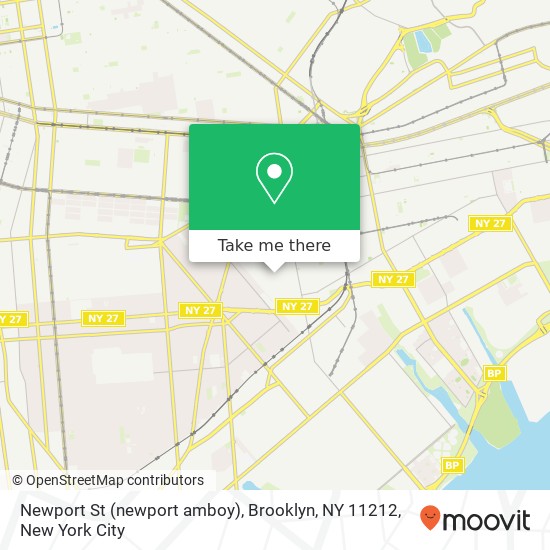Mapa de Newport St (newport amboy), Brooklyn, NY 11212