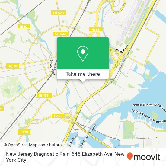 New Jersey Diagnostic Pain, 645 Elizabeth Ave map
