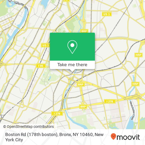 Boston Rd (178th boston), Bronx, NY 10460 map