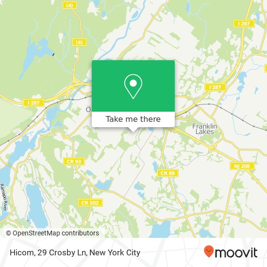 Mapa de Hicom, 29 Crosby Ln