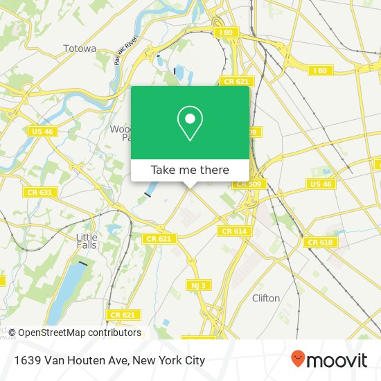 1639 Van Houten Ave, Clifton, NJ 07013 map