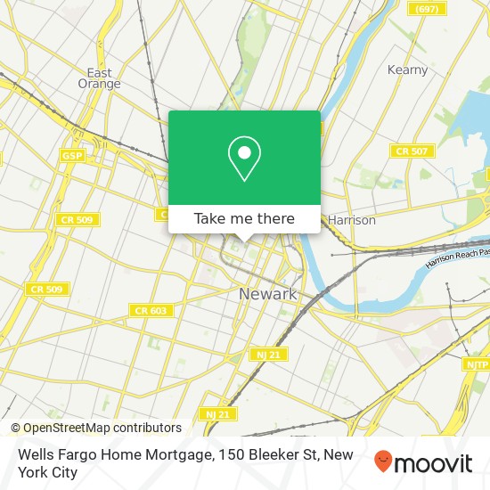 Mapa de Wells Fargo Home Mortgage, 150 Bleeker St