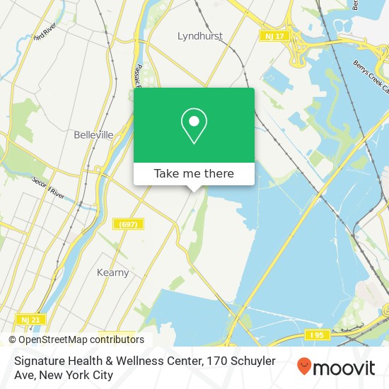 Mapa de Signature Health & Wellness Center, 170 Schuyler Ave