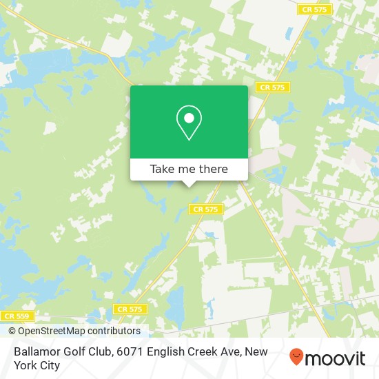 Mapa de Ballamor Golf Club, 6071 English Creek Ave