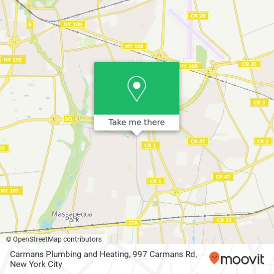 Carmans Plumbing and Heating, 997 Carmans Rd map