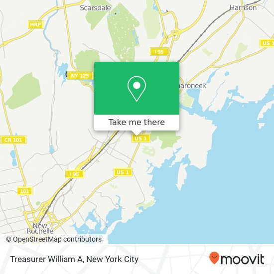 Treasurer William A map