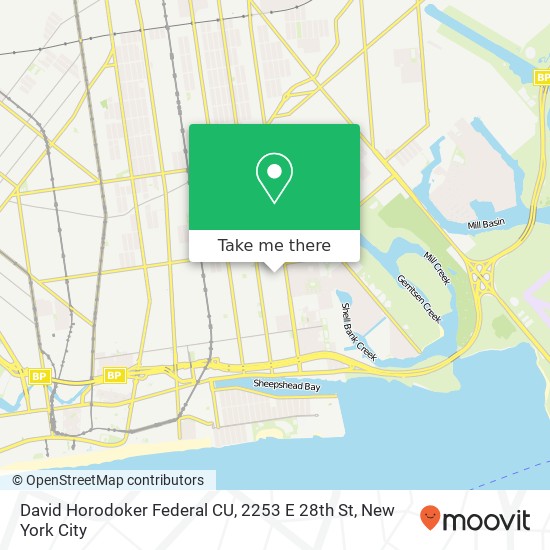 Mapa de David Horodoker Federal CU, 2253 E 28th St