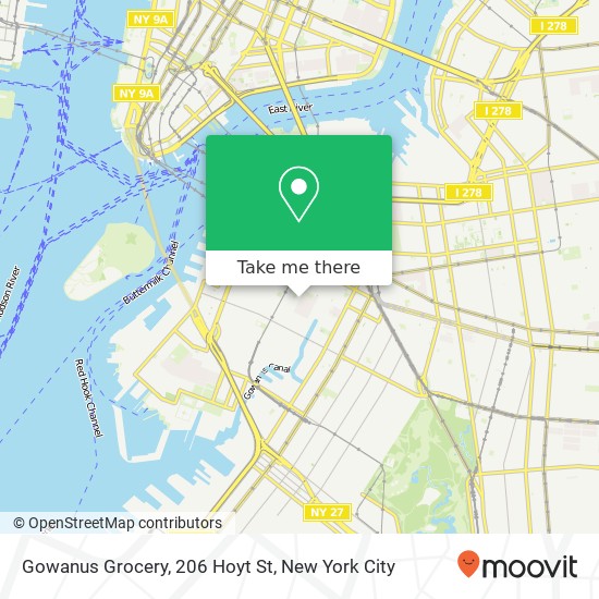 Gowanus Grocery, 206 Hoyt St map