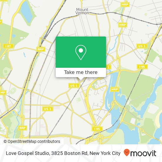 Mapa de Love Gospel Studio, 3825 Boston Rd