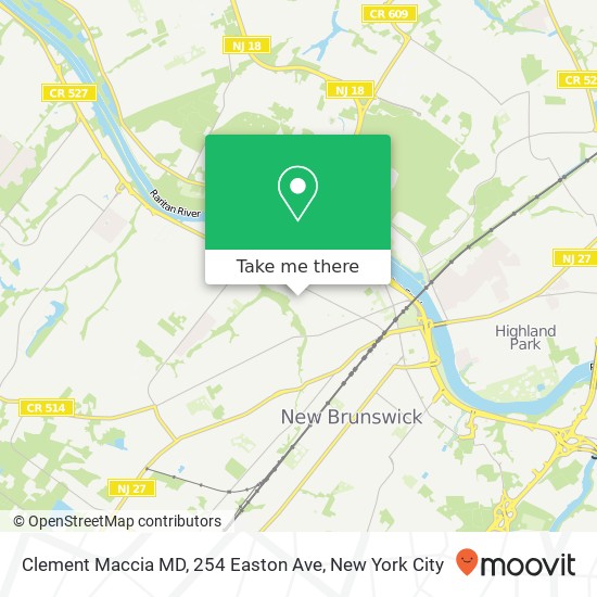 Clement Maccia MD, 254 Easton Ave map