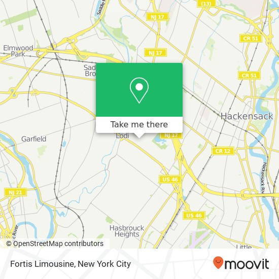 Fortis Limousine map