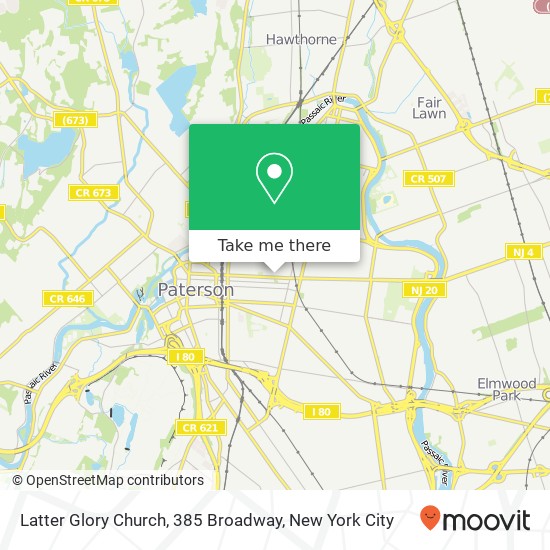 Mapa de Latter Glory Church, 385 Broadway