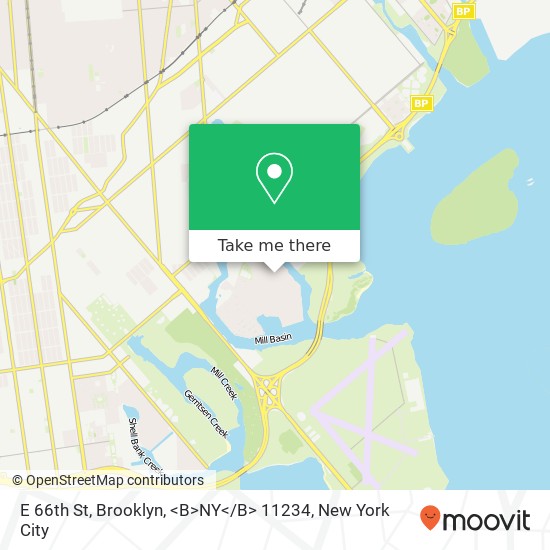 E 66th St, Brooklyn, <B>NY< / B> 11234 map