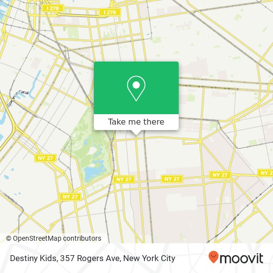 Mapa de Destiny Kids, 357 Rogers Ave