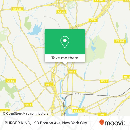 Mapa de BURGER KING, 193 Boston Ave