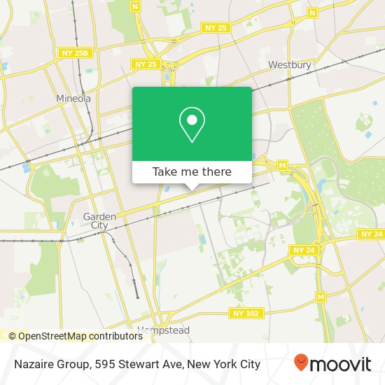 Mapa de Nazaire Group, 595 Stewart Ave