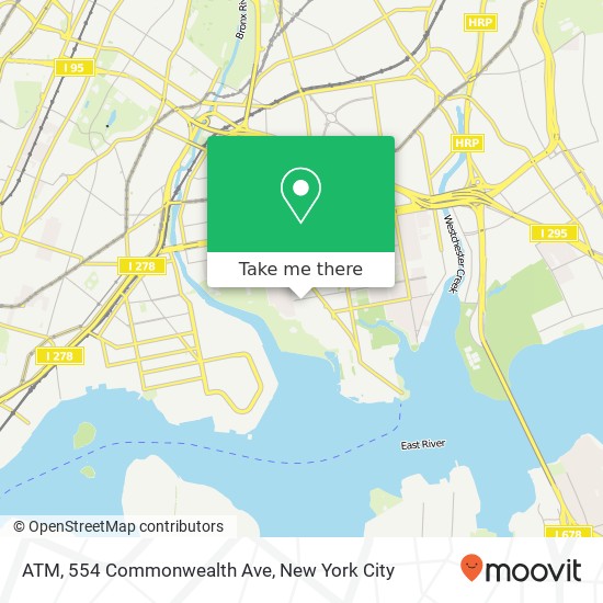 Mapa de ATM, 554 Commonwealth Ave