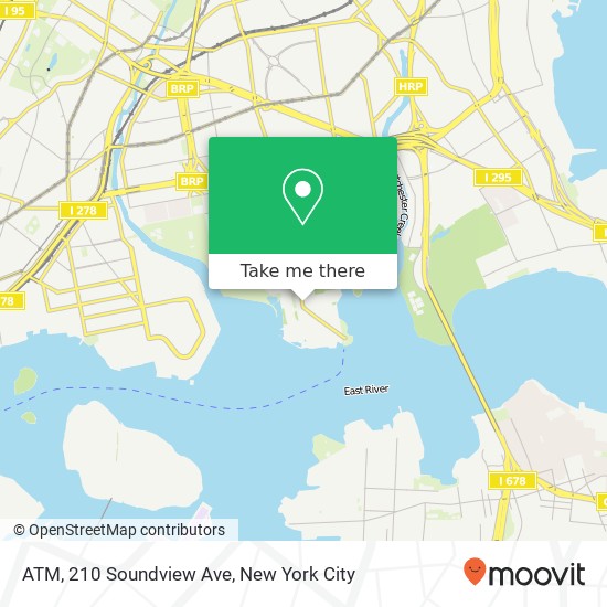 Mapa de ATM, 210 Soundview Ave