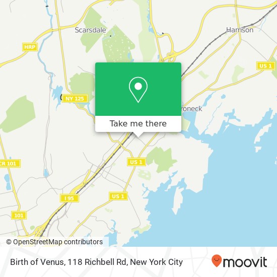 Birth of Venus, 118 Richbell Rd map