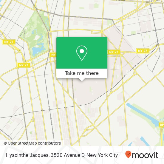 Hyacinthe Jacques, 3520 Avenue D map