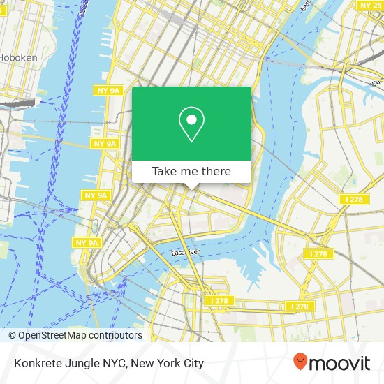 Konkrete Jungle NYC map