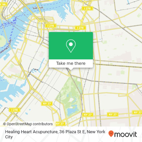 Mapa de Healing Heart Acupuncture, 36 Plaza St E