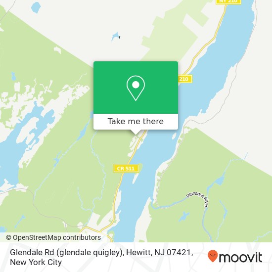 Mapa de Glendale Rd (glendale quigley), Hewitt, NJ 07421