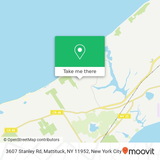 Mapa de 3607 Stanley Rd, Mattituck, NY 11952