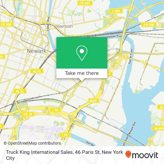 Mapa de Truck King International Sales, 46 Paris St